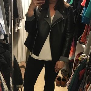 Faux leather jacket